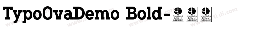 TypoOvaDemo Bold字体转换